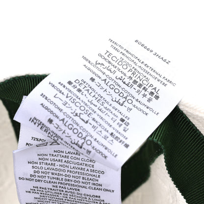 Gucci Cotton Monogram Web Baseball Hat L White 9 of 9