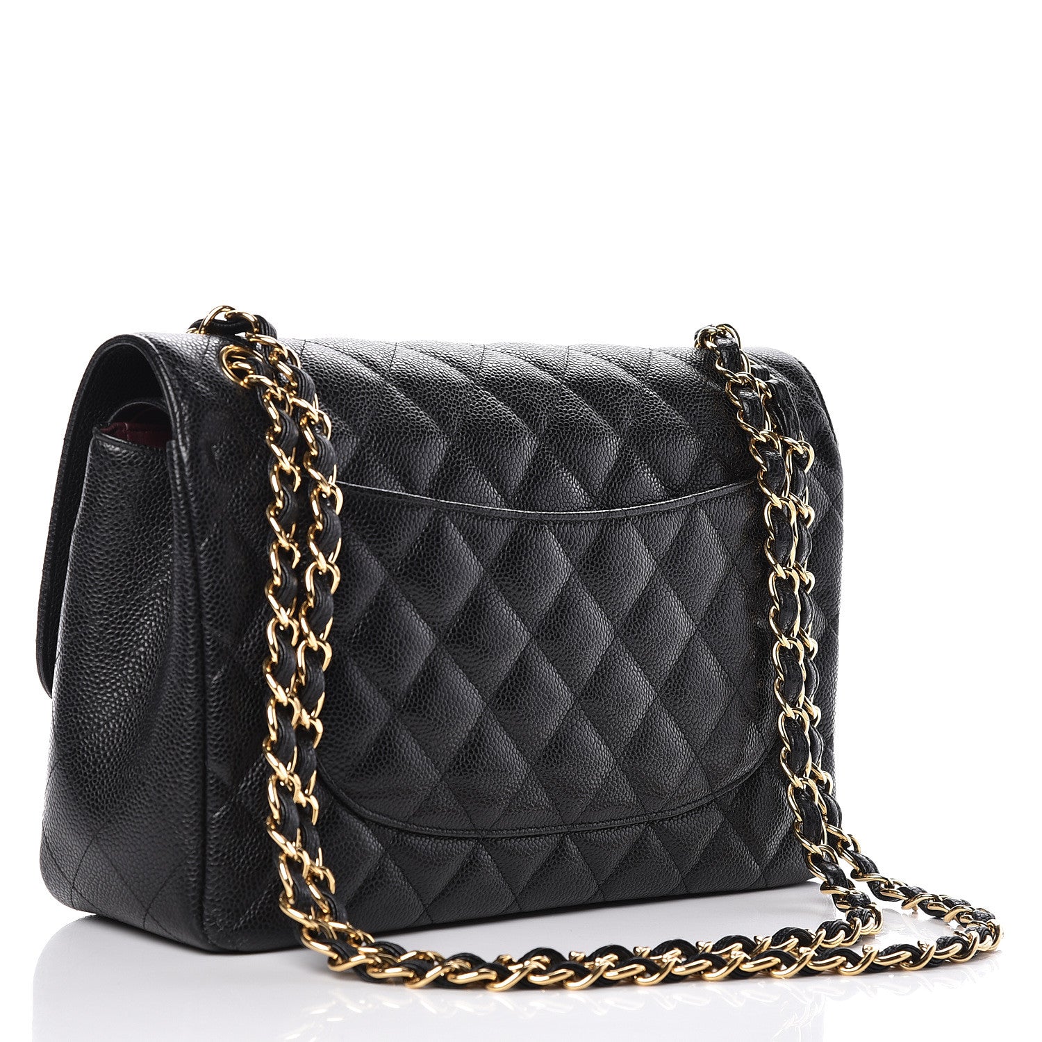 Chanel Caviar Quilted Jumbo Double Flap Black 3 of 10