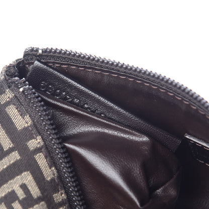 Fendi Zucchino Vitello Cosmetic Pouch Testa di Moro Beige 7 of 9