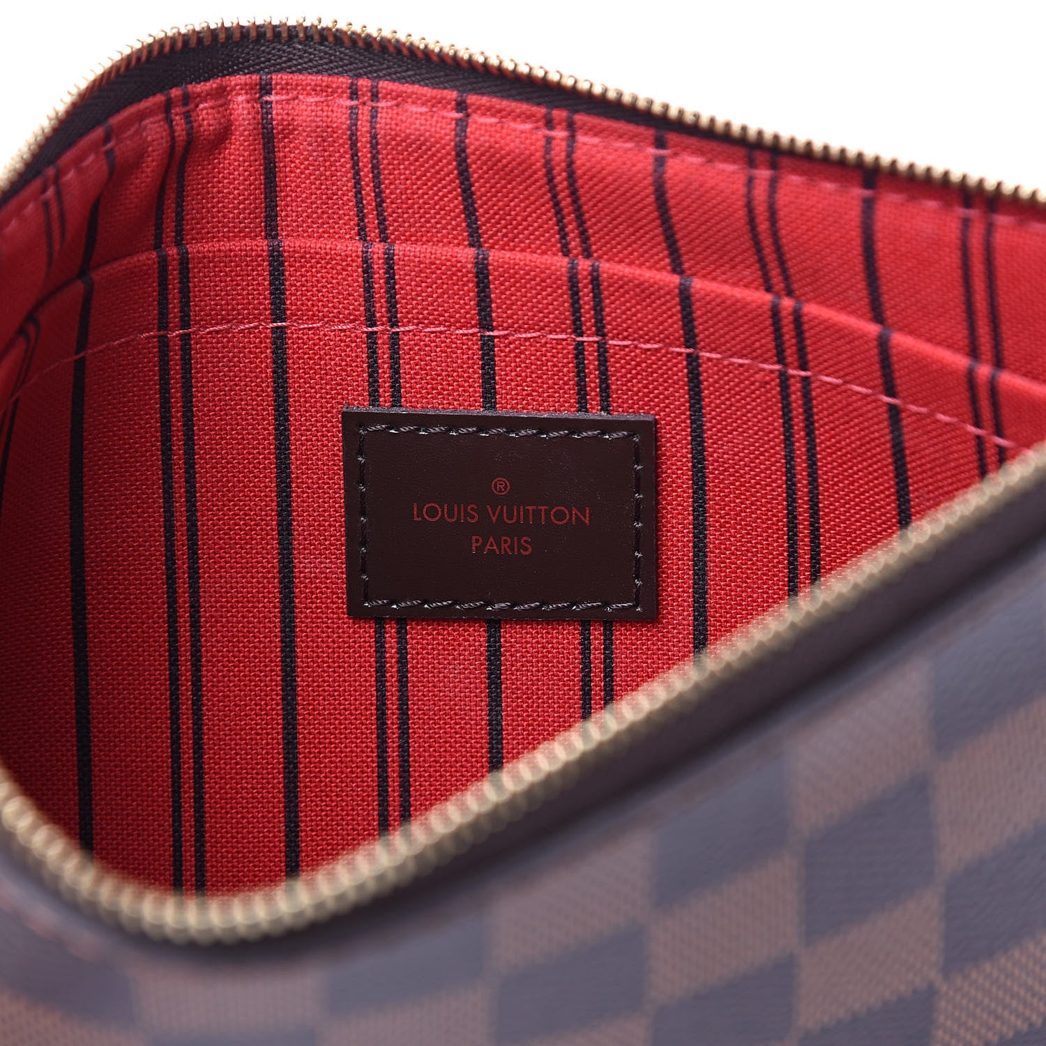 Louis Vuitton Damier Ebene Neverfull MM GM Pochette 6 of 9