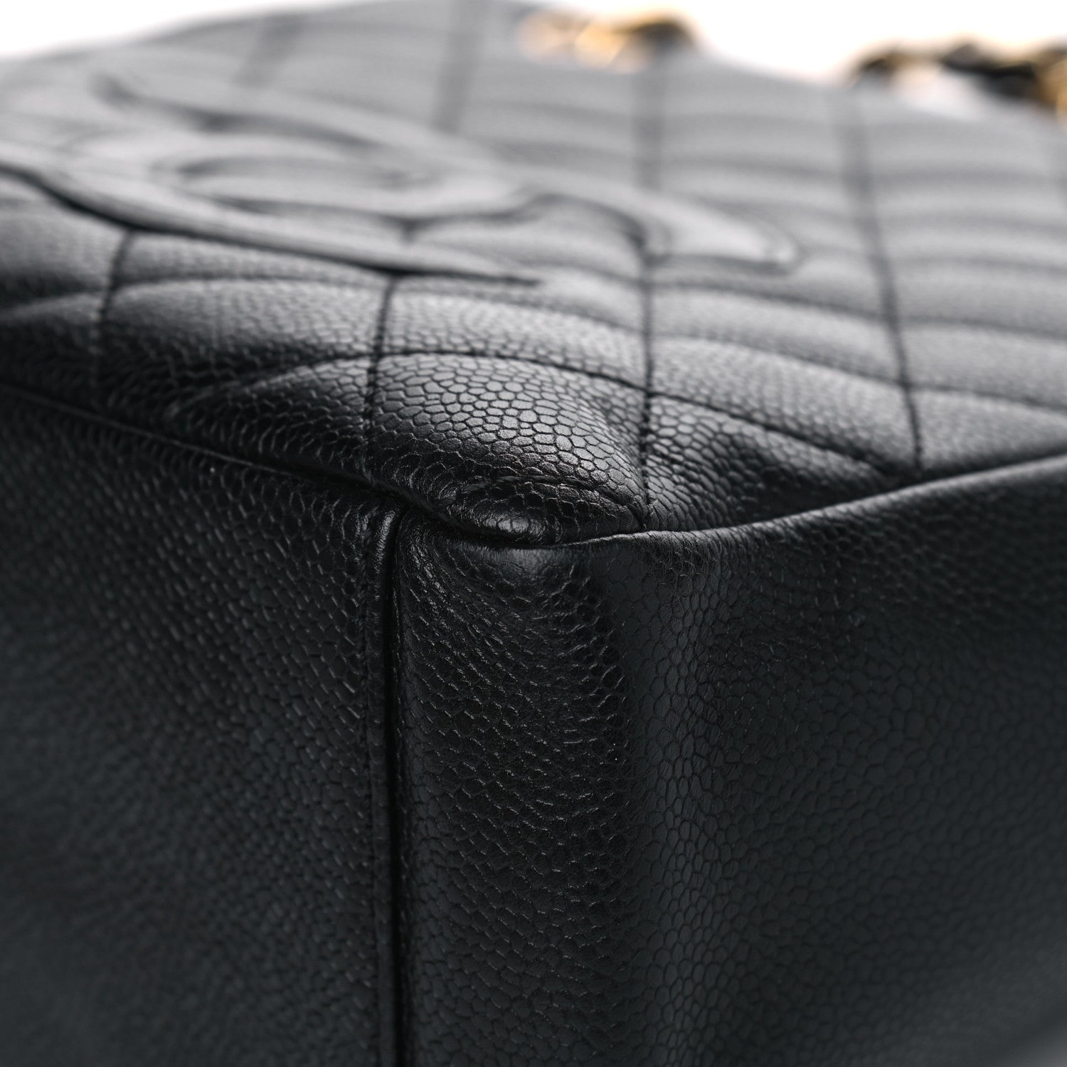 Chanel Caviar Quilted Petit Shopping Tote PST Black 7 of 9
