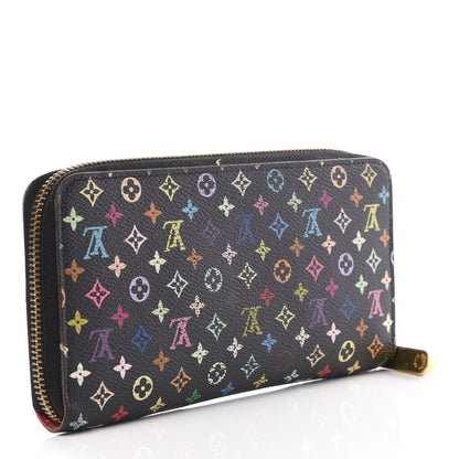 Louis Vuitton Monogram Multicolor Zippy Wallet Black Grenade 2 of 9