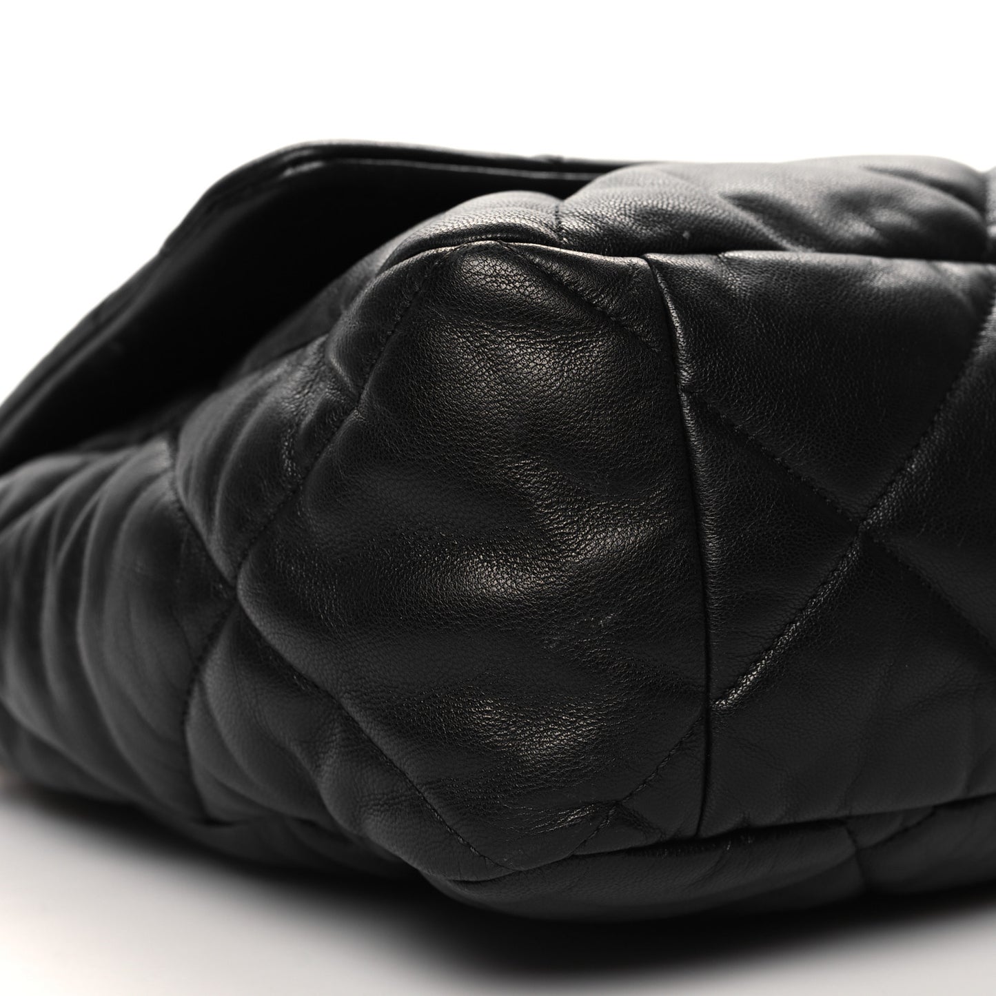 Goatskin Quilted Maxi Chanel 19 Flap Black