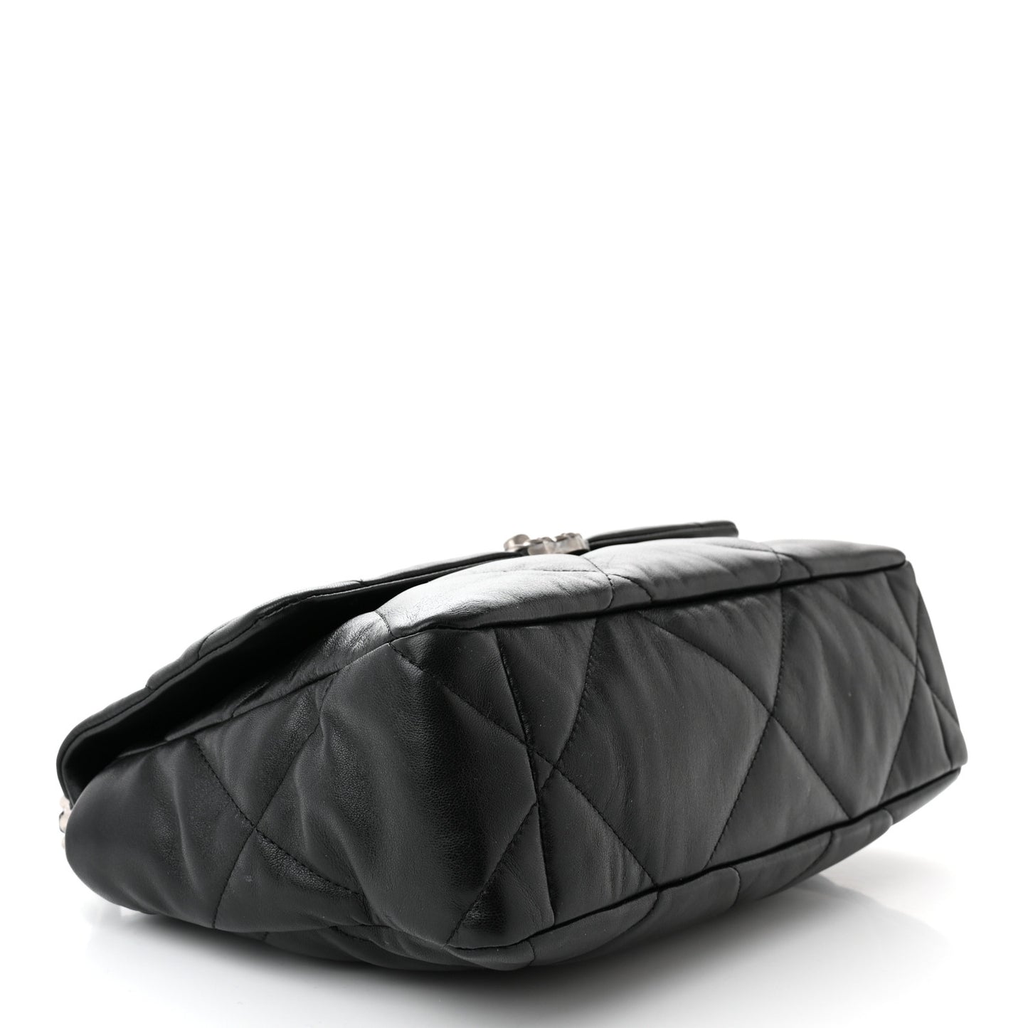 Lambskin Quilted Large Chanel 19 Flap Black