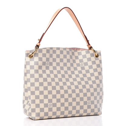 Louis Vuitton Damier Azur Graceful PM Rose Ballerine 3 of 18