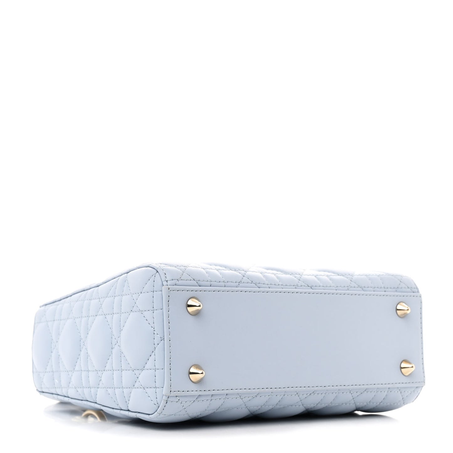 Lambskin Cannage Small Lady Dior Light Blue