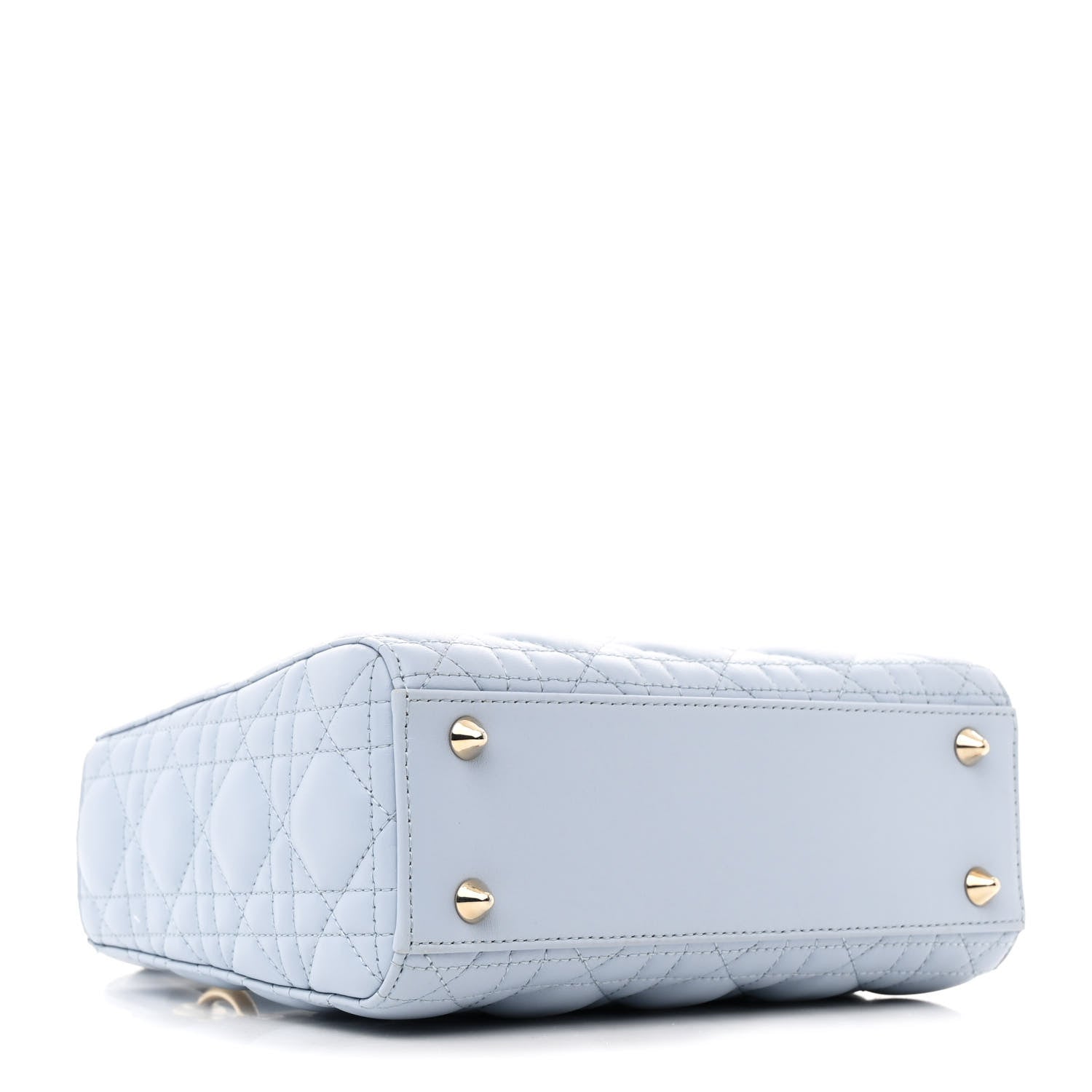 Christian Dior Lambskin Cannage Small Lady Dior Light Blue 4 of 10