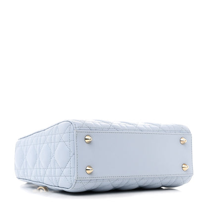 Christian Dior Lambskin Cannage Small Lady Dior Light Blue 4 of 10