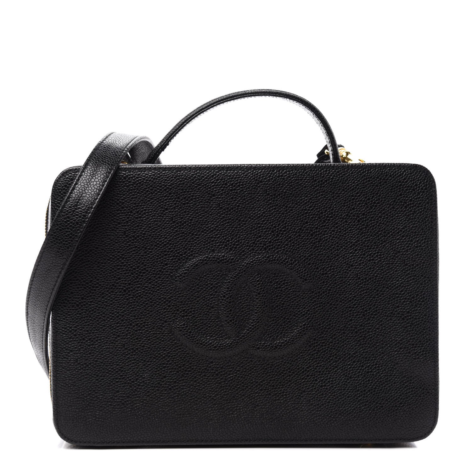 Chanel Caviar CC Vanity Case Black 1 of 10