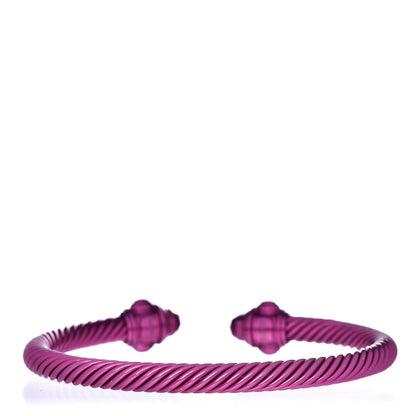 David Yurman Aluminum 5mm Renaissance Bracelet Dark Pink 3 of 5