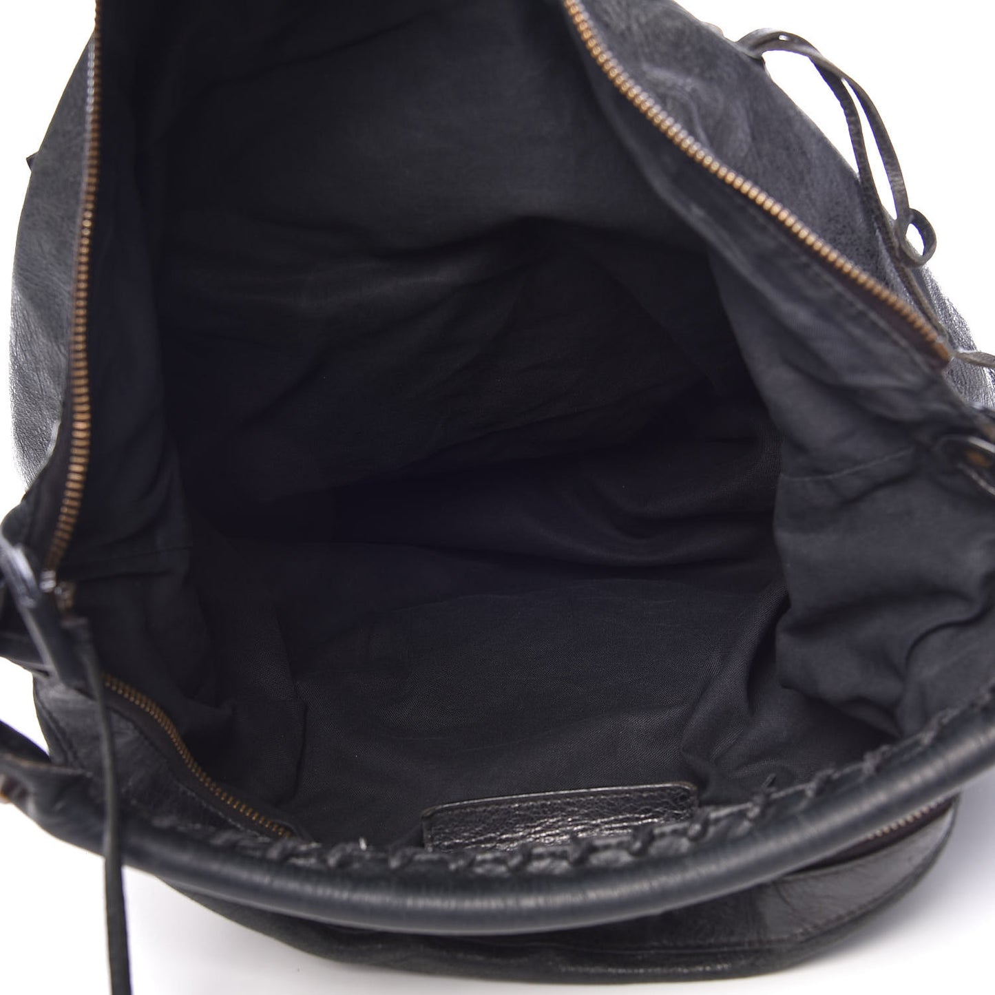 Agneau Classic Hardware Day Hobo Black