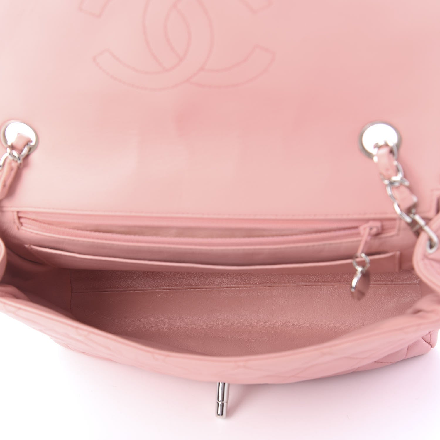 Chanel Lambskin Quilted Small Single Flap Pink 5 of 10