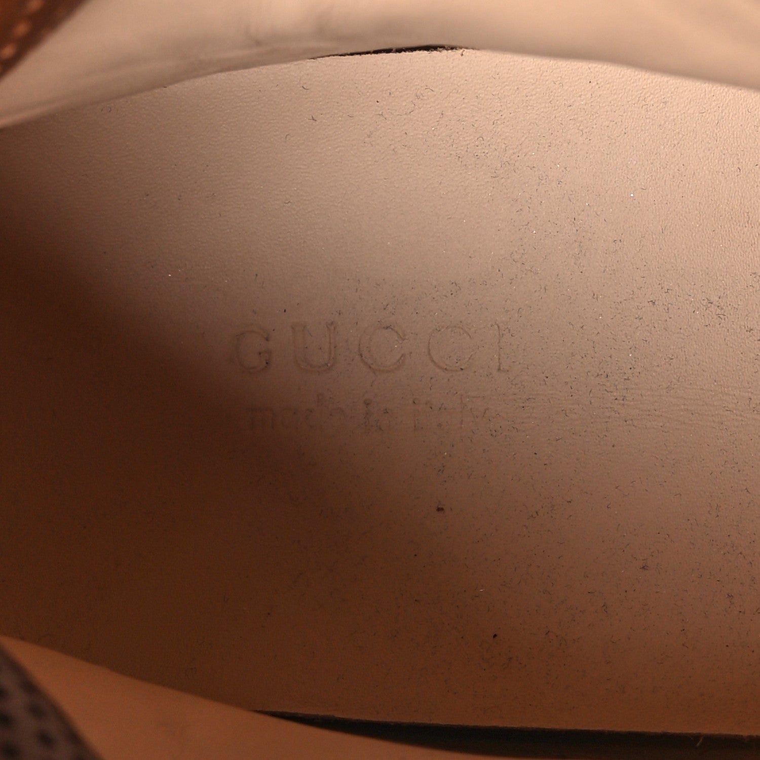 Gucci X SEGA Suede Calfskin GG Monogram Womens Flashtrek High-Top Sneakers 36 New Cuir Beige Ruggine 8 of 10