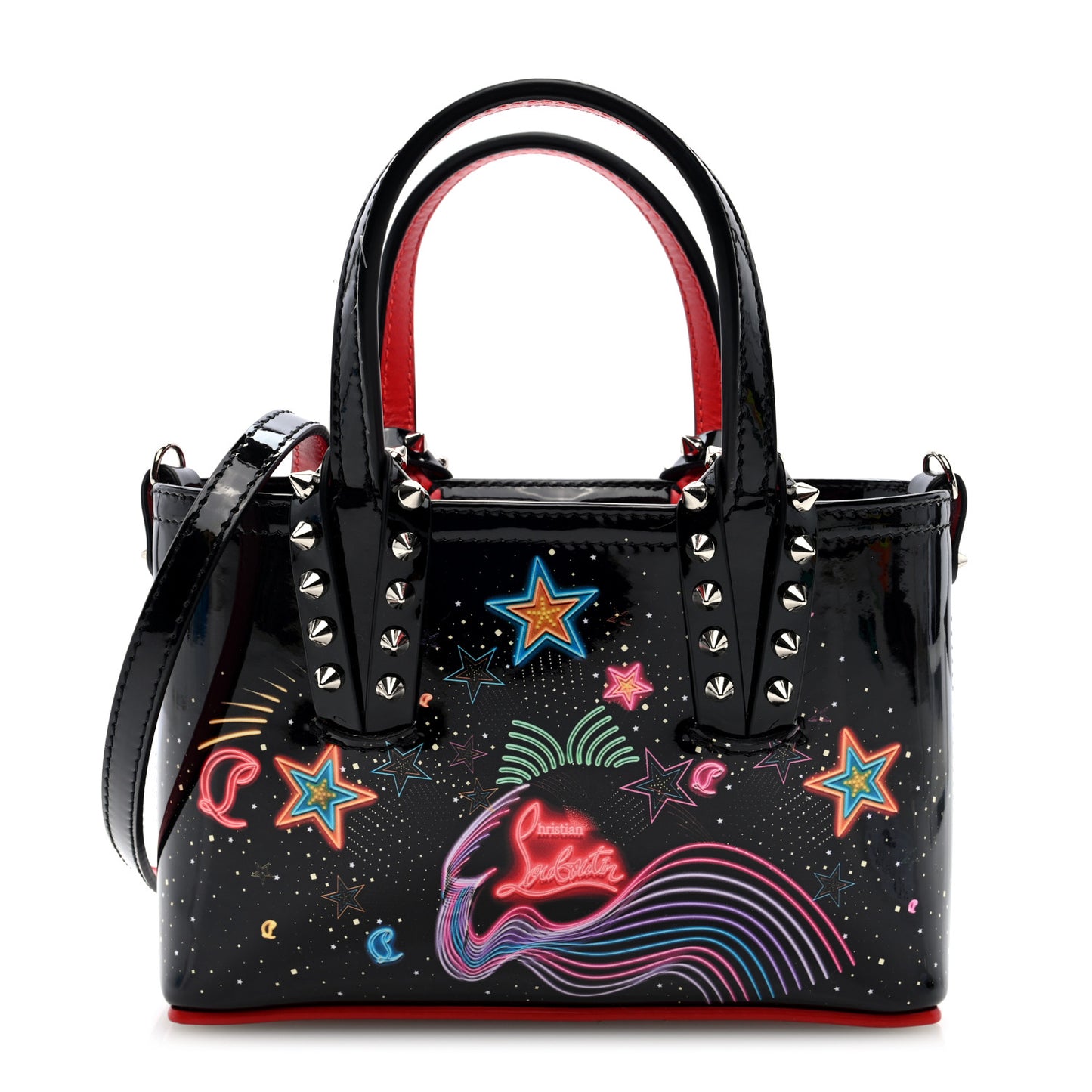 Patent Calfskin Mini Starlight Cabata Tote Multicolor