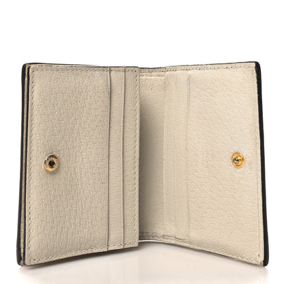 Gucci Textured Calfskin Web Ophidia Card Case Mystic White 5 of 9