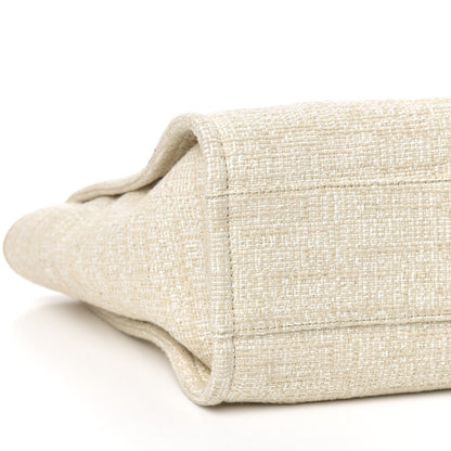 Chanel Canvas Small Deauville Tote Light Beige 8 of 10