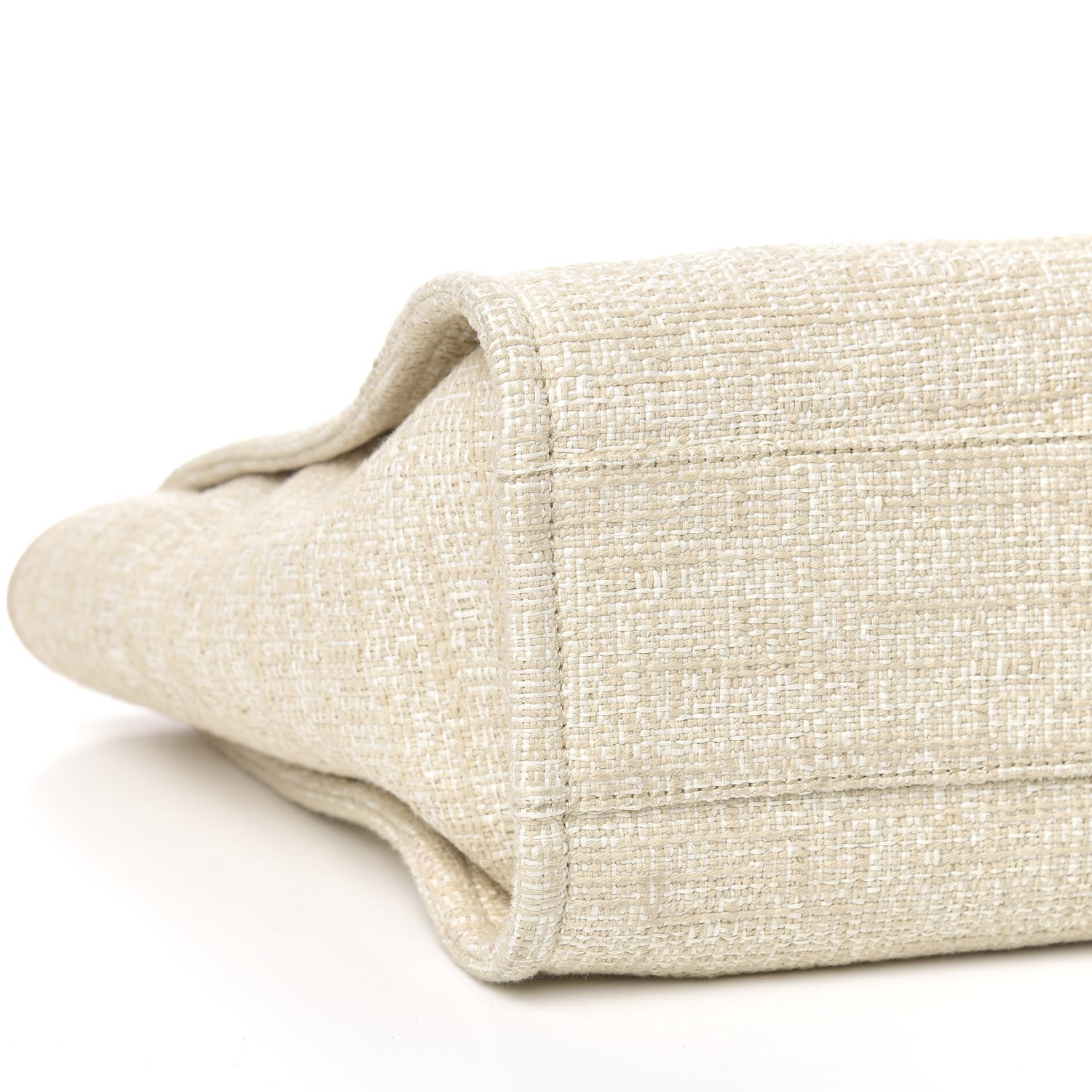 Chanel Canvas Small Deauville Tote Light Beige 8 of 10