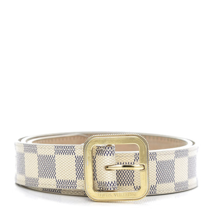 Louis Vuitton Damier Azur 30mm Tresor Belt 85 34 1 of 10