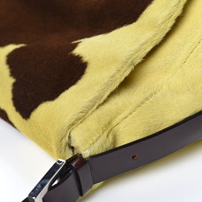 Fendi Calf Hair Mama Baguette Yellow Brown 13 of 18