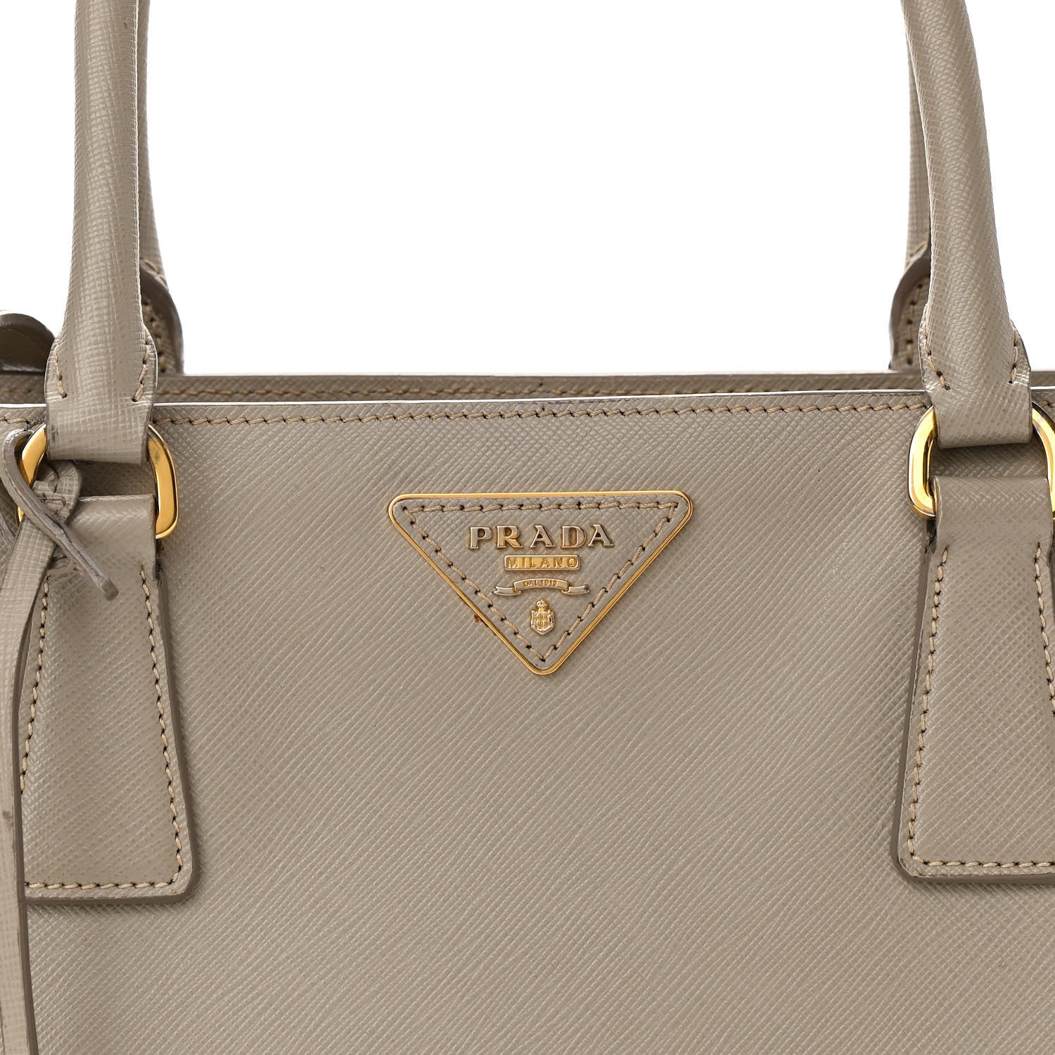 Prada Saffiano Lux Medium Tote Argilla 10 of 11