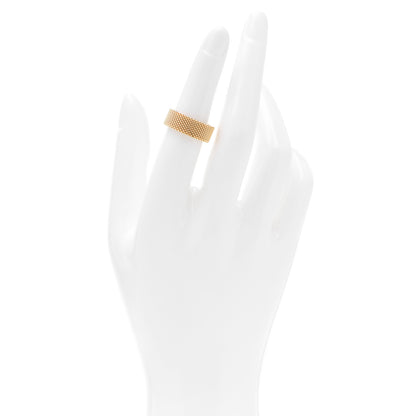 Tiffany 18K Yellow Gold Wide Somerset Mesh Ring 50 5.5 2 of 4