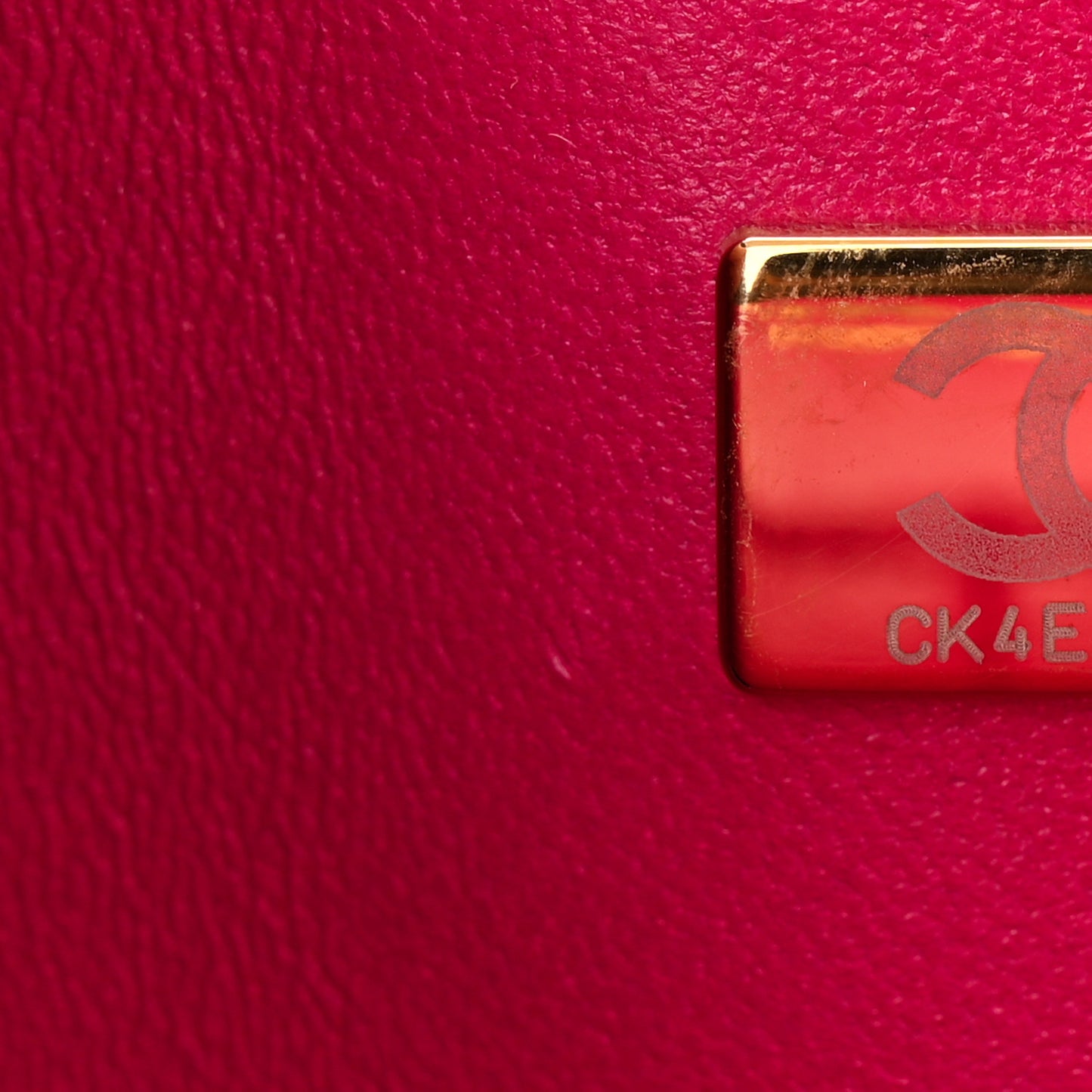 Caviar Quilted Small Double Flap Fuchsia