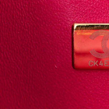Chanel Caviar Quilted Small Double Flap Fuchsia 13 of 19