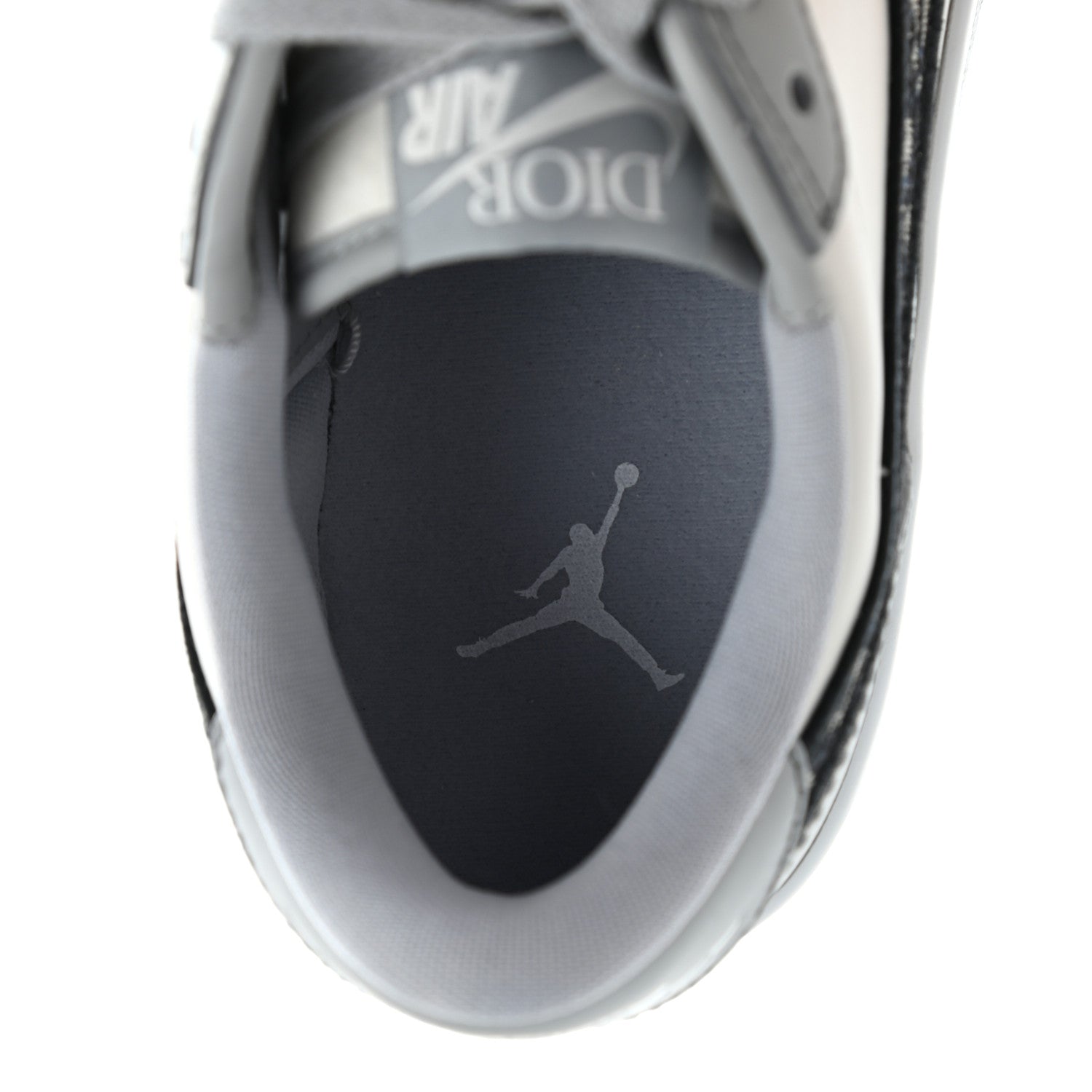Christian Dior X Nike Air Jordan Calfskin Mens Oblique Low Sneakers 38.5 Beige White 8 of 11