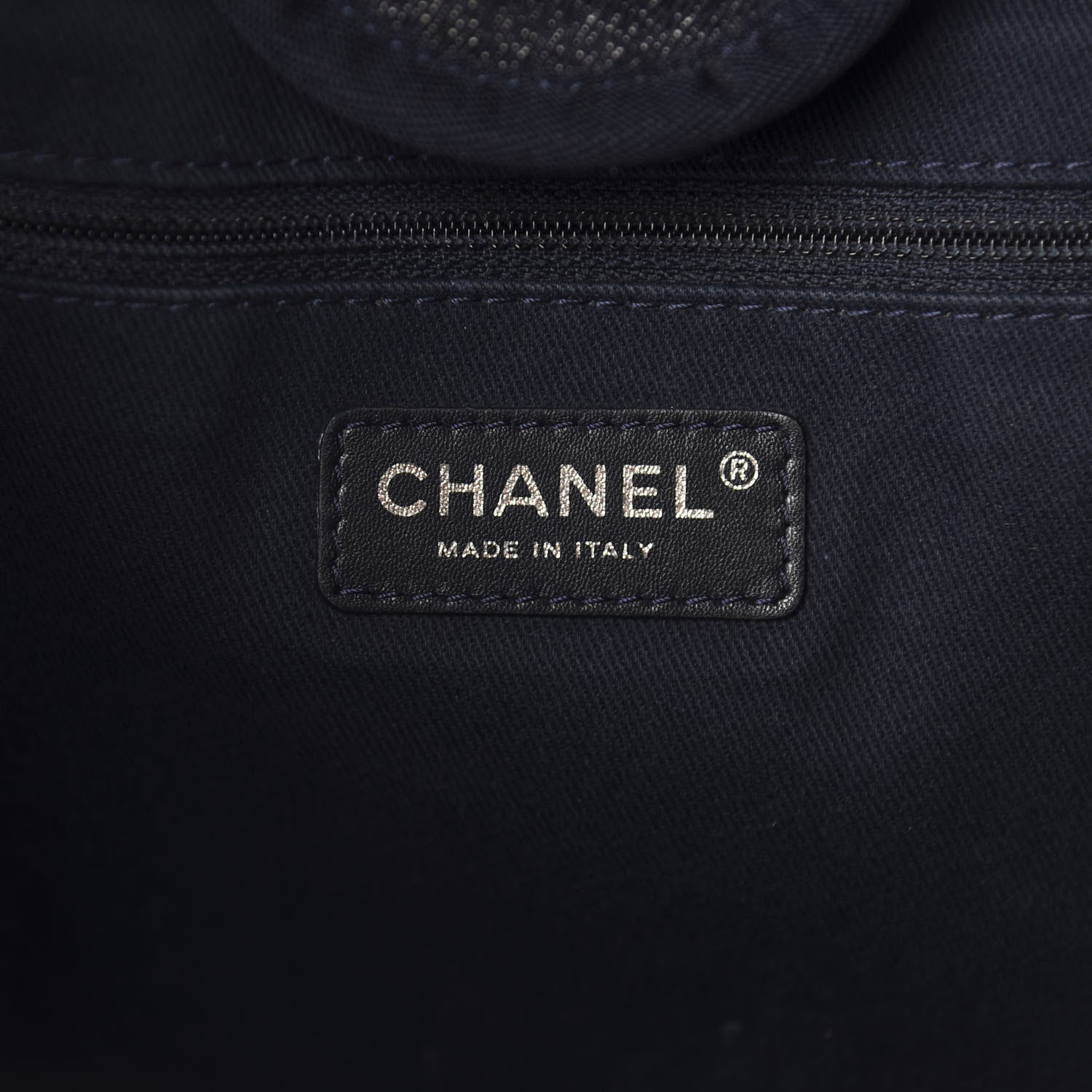Chanel Denim Medium Deauville Tote Dark Blue 10 of 17