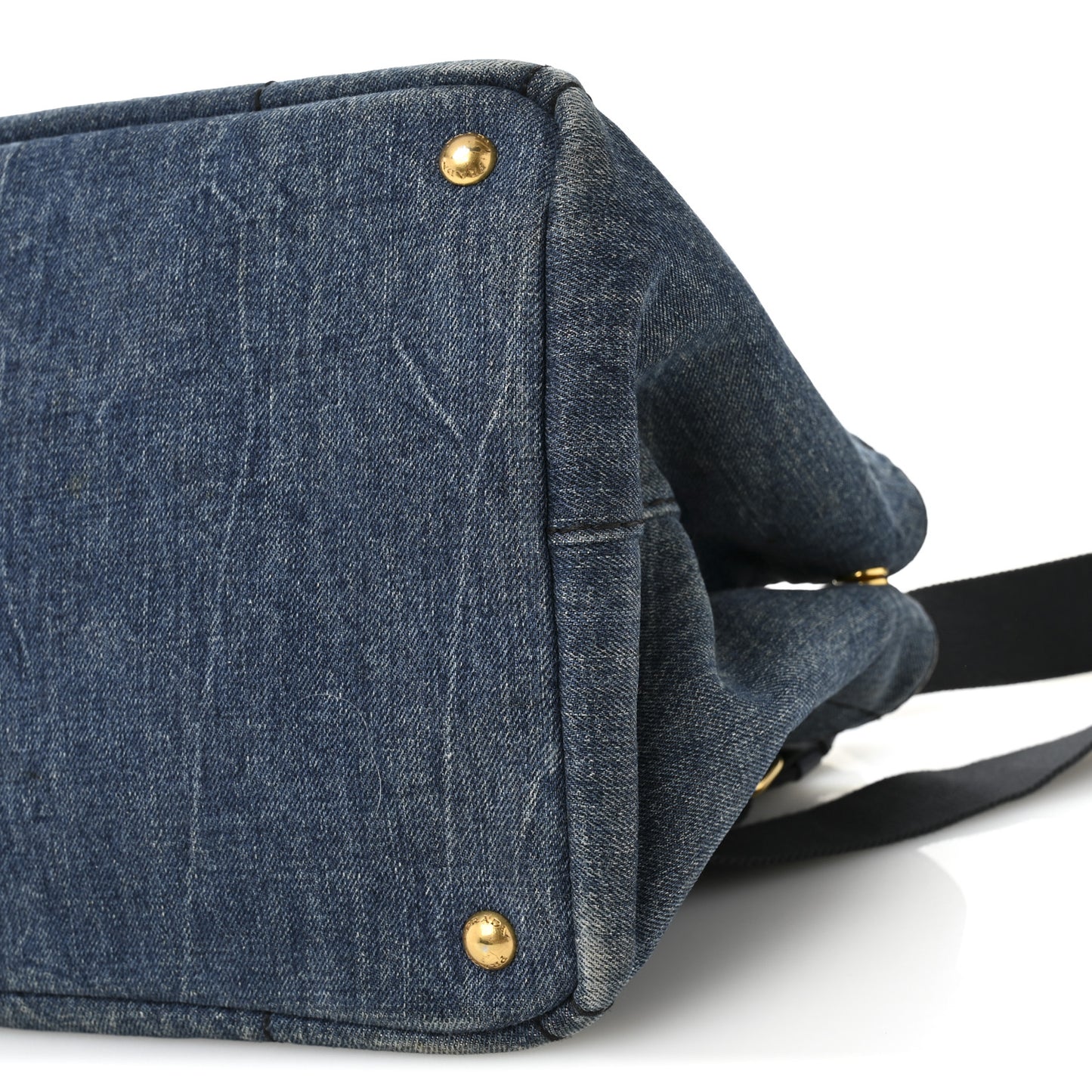 Denim Logo Tote Avio