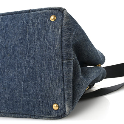 Prada Denim Logo Tote Avio 10 of 10