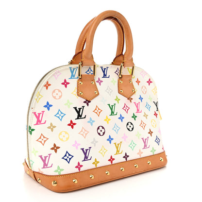 Louis Vuitton Monogram Multicolor Alma White 3 of 11