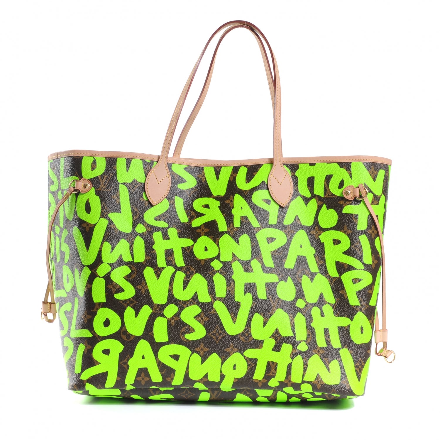 Louis Vuitton Monogram Graffiti Neverfull GM Green 1 of 7