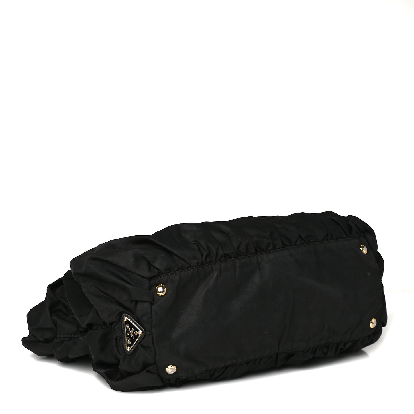 Tessuto Nylon Origami Pleated Tote Black