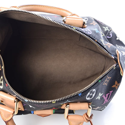Louis Vuitton Monogram Multicolor Speedy 30 Black 5 of 13
