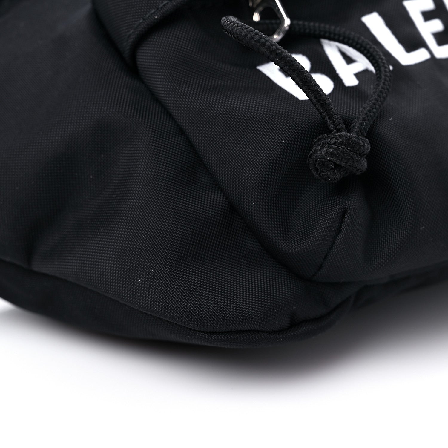 Balenciaga Sport Nylon Logo Embroidered Wheel Beltpack Black 9 of 10