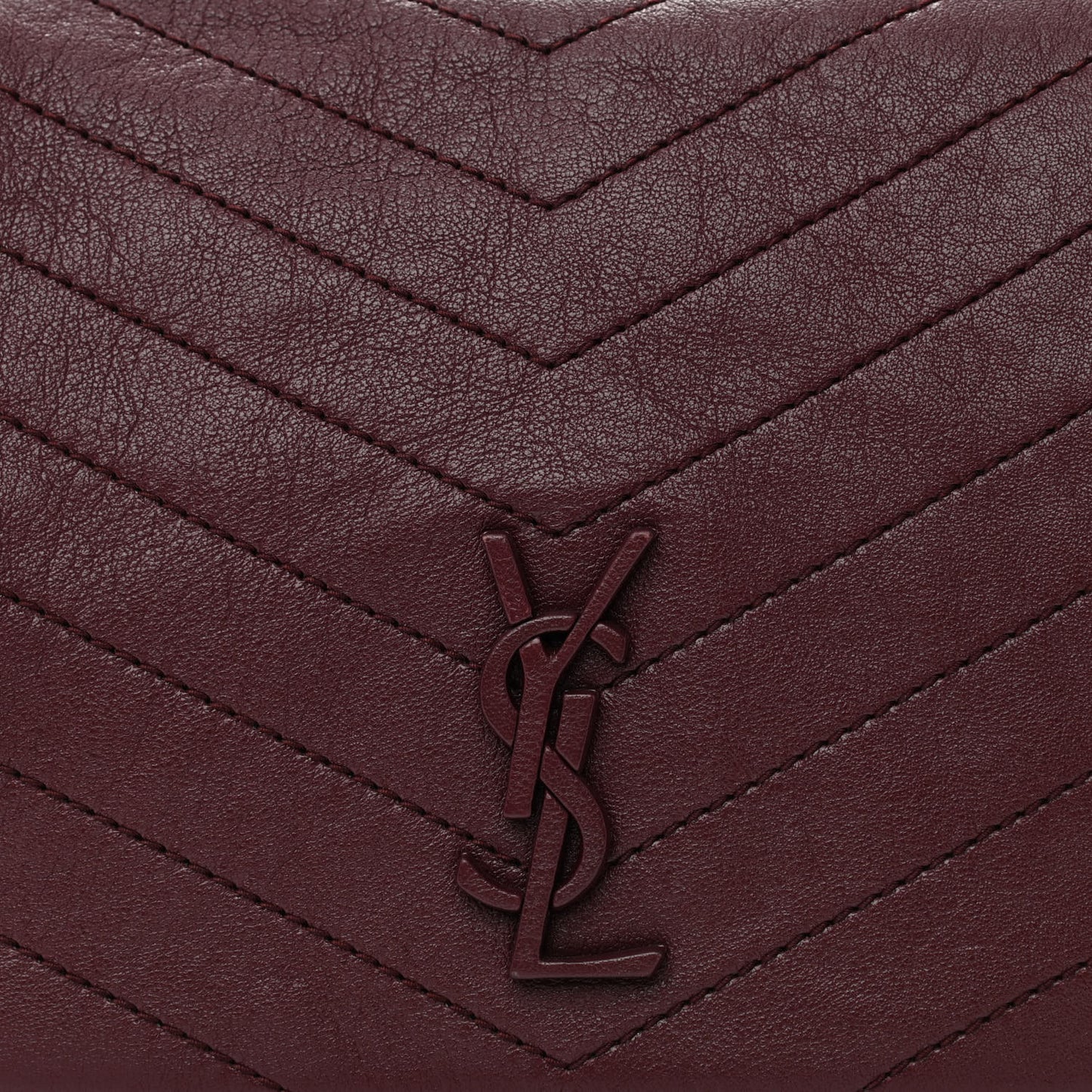 Vintage Lambskin Chevron Monogram Medium Nolita Amaranto