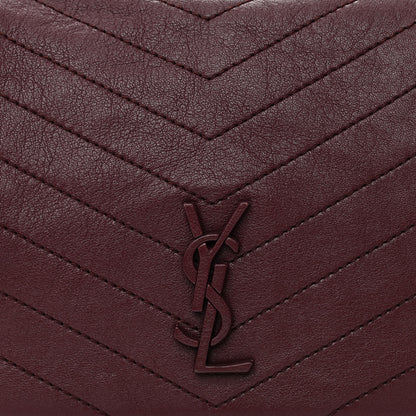 Saint Laurent Vintage Lambskin Chevron Monogram Medium Nolita Amaranto 8 of 10