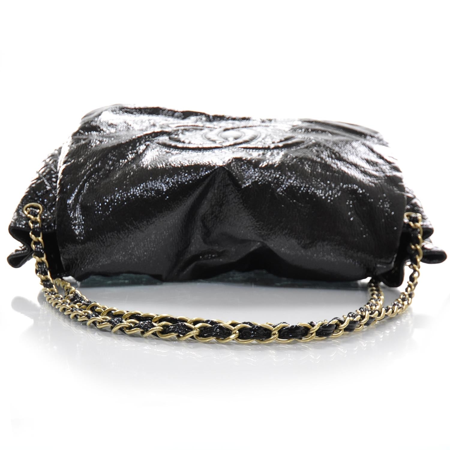 Chanel Vinyl Rock and Chain XL Flap Black 5 of 10
