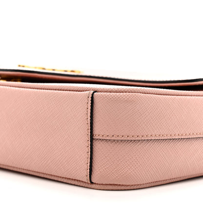 Prada Saffiano Flap Shoulder Bag Orchidea 10 of 11