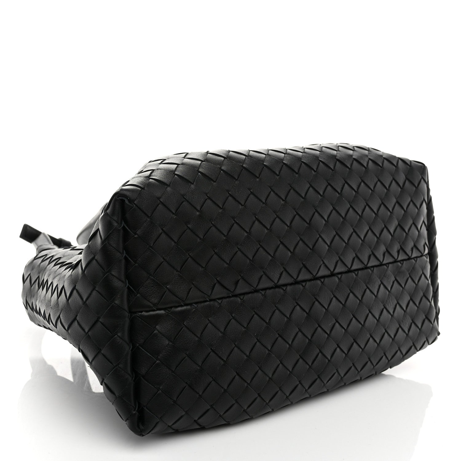 Bottega Veneta Calfskin Intrecciato Small Pinacoteca Tote Black Fondant 5 of 10