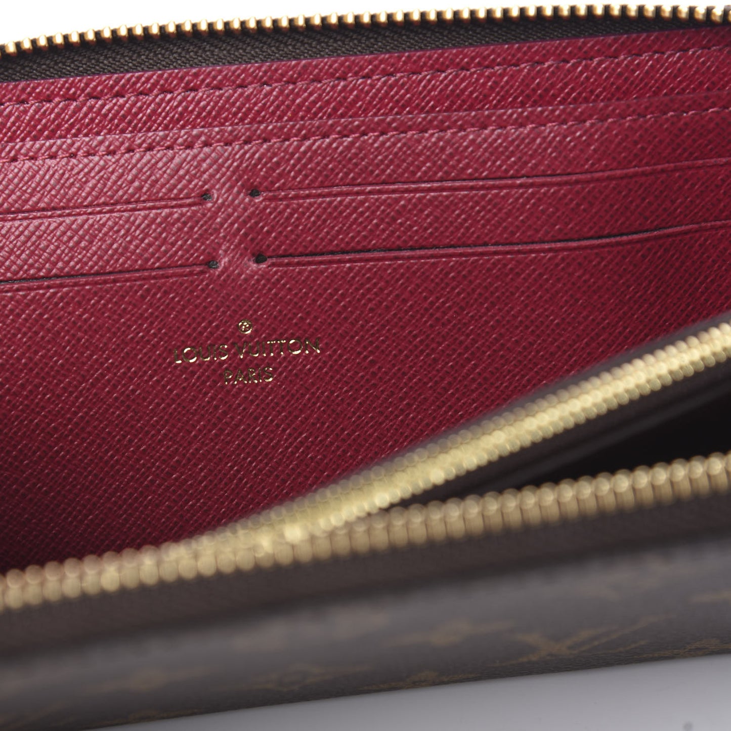 Monogram Clemence Wallet Fuchsia