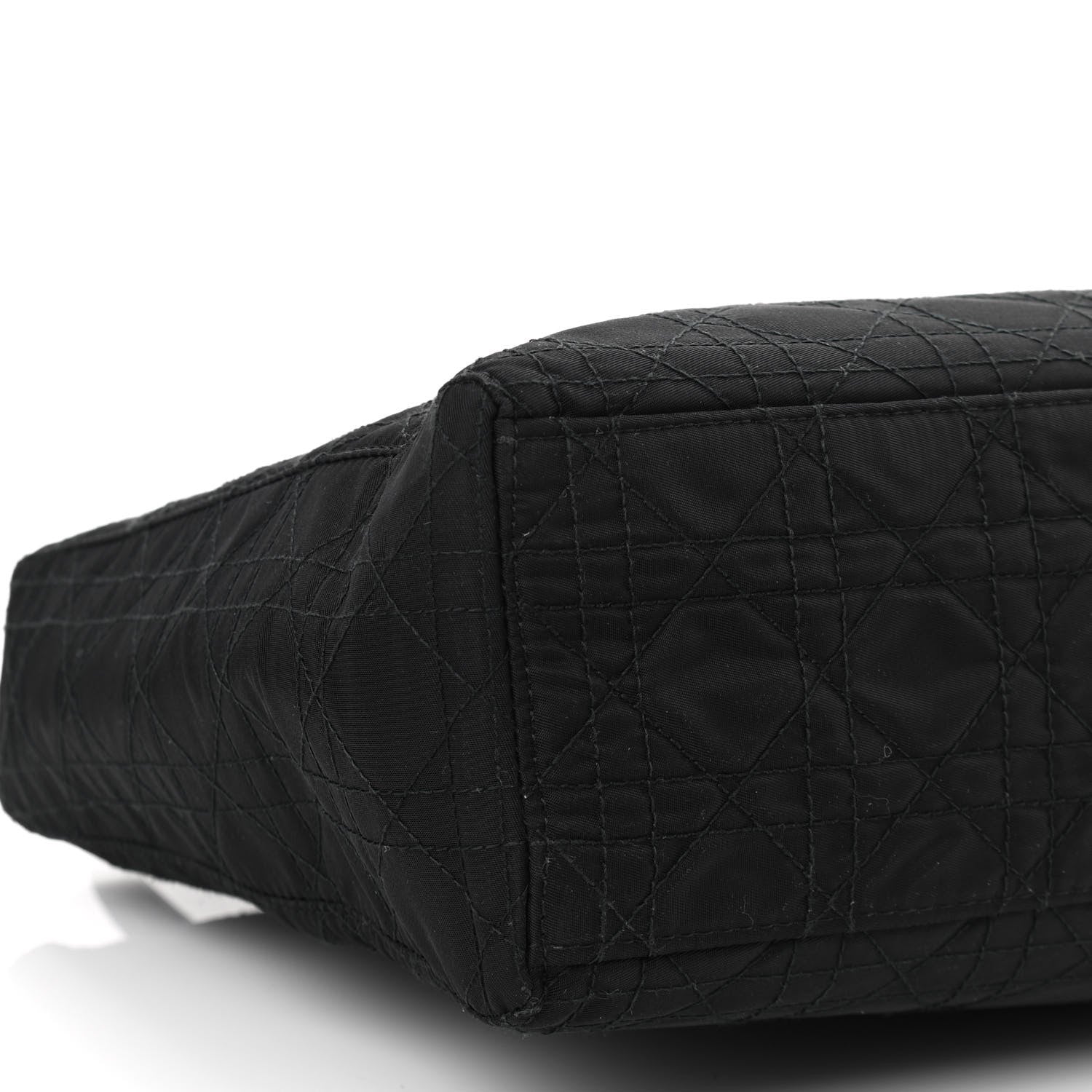Christian Dior Nylon Cannage Large Lady Dior Black 9 of 10