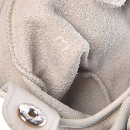 Chanel Lambskin Camellia Fingerless Gloves 7 White 5 of 8