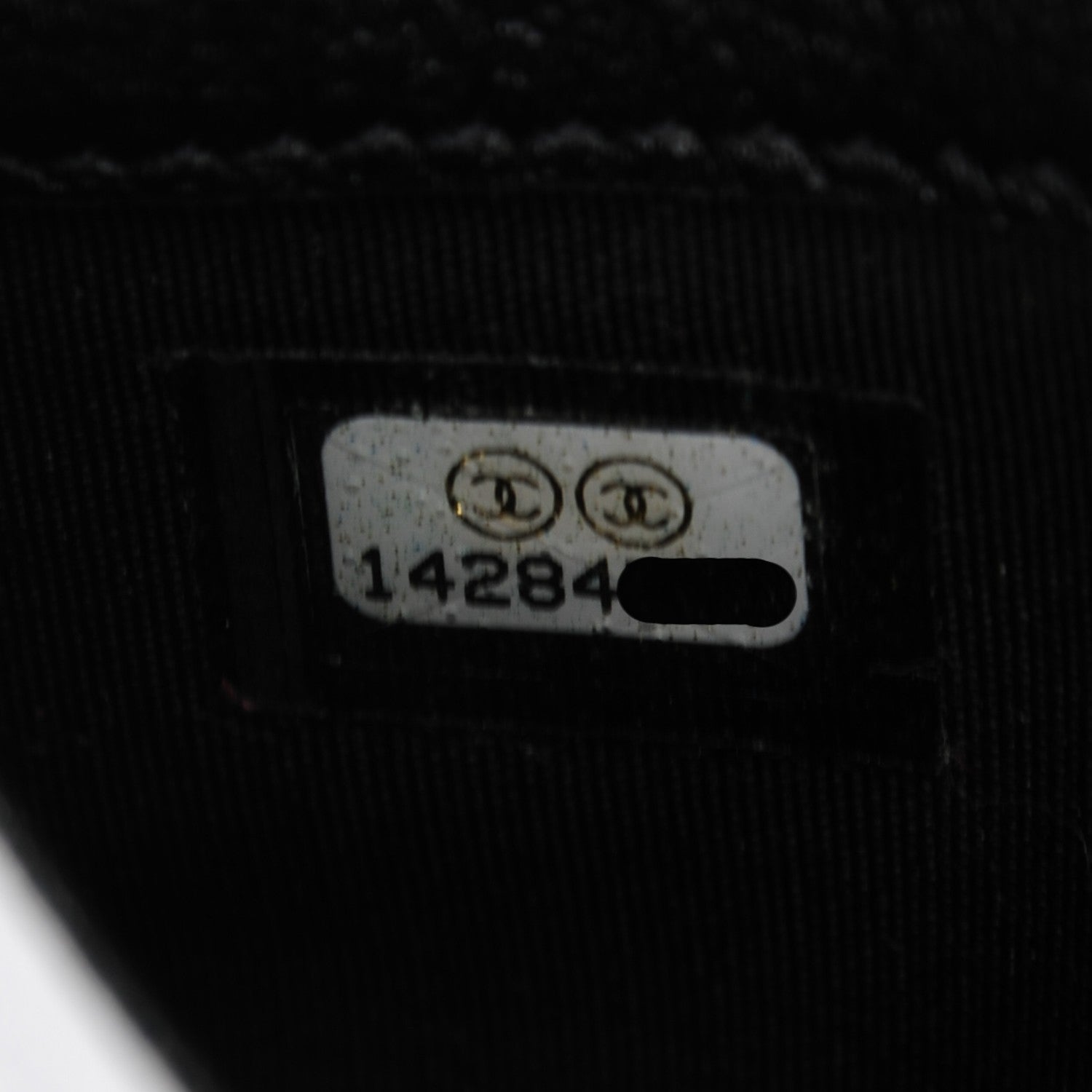 Chanel Goatskin CC Jacket Embossed Yen Wallet Black 8 of 8