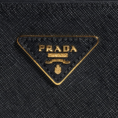 Prada Saffiano Lux Double Zip Medium Tote Nero Black 9 of 9