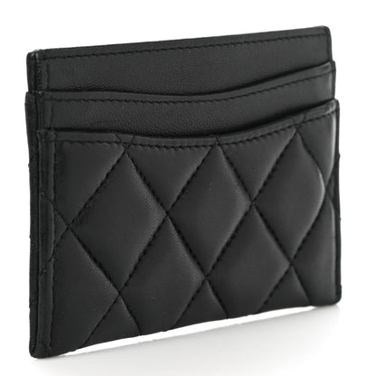 Chanel Lambskin Quilted Card Holder Black 3 of 11