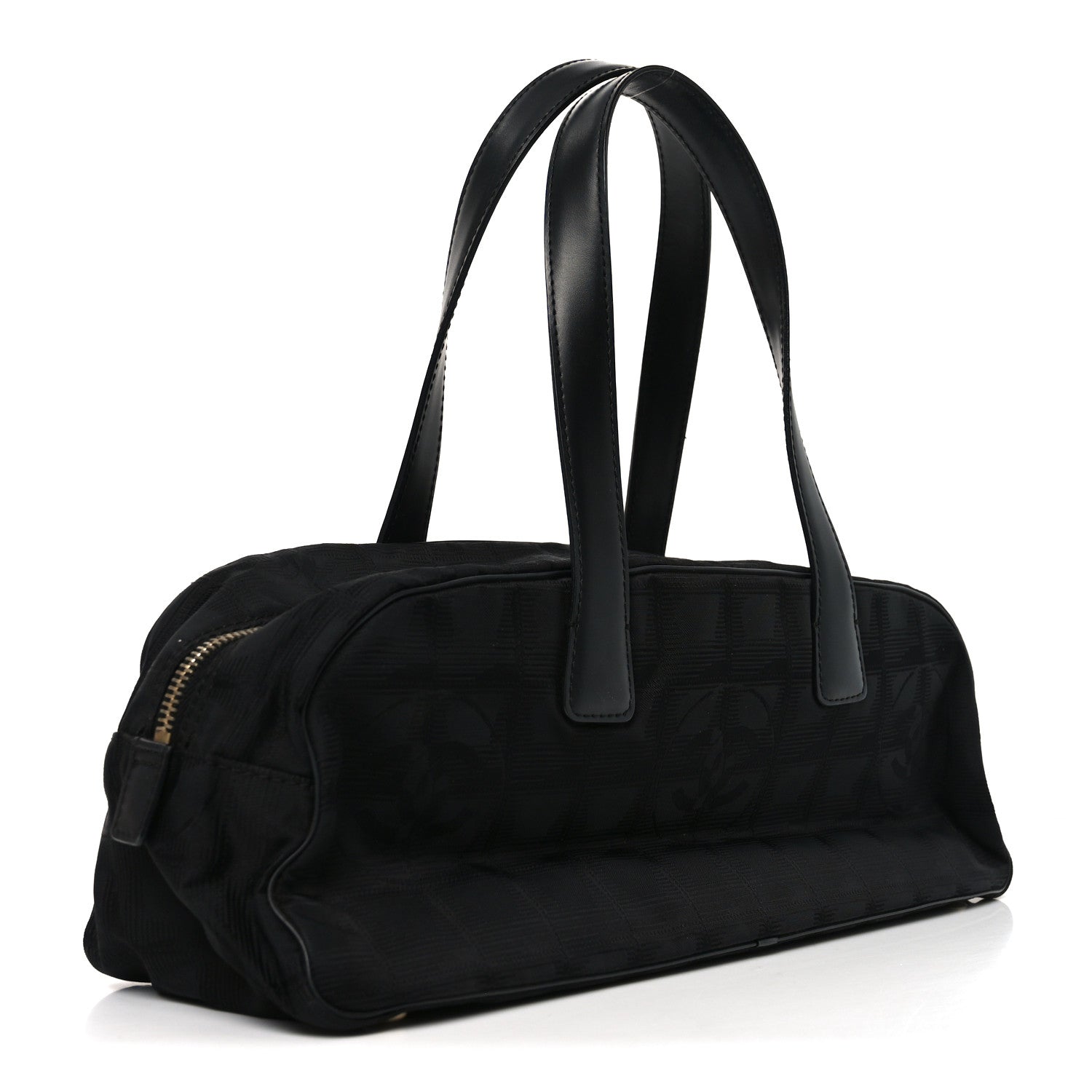 Chanel Nylon Travel Bowler Black 3 of 10