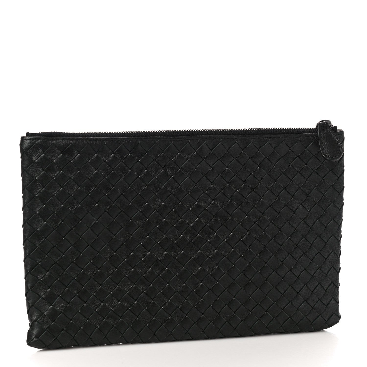 Bottega Veneta Nappa Intrecciato Medium Zip Pouch Black 3 of 11