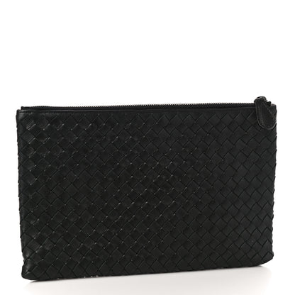 Bottega Veneta Nappa Intrecciato Medium Zip Pouch Black 3 of 11